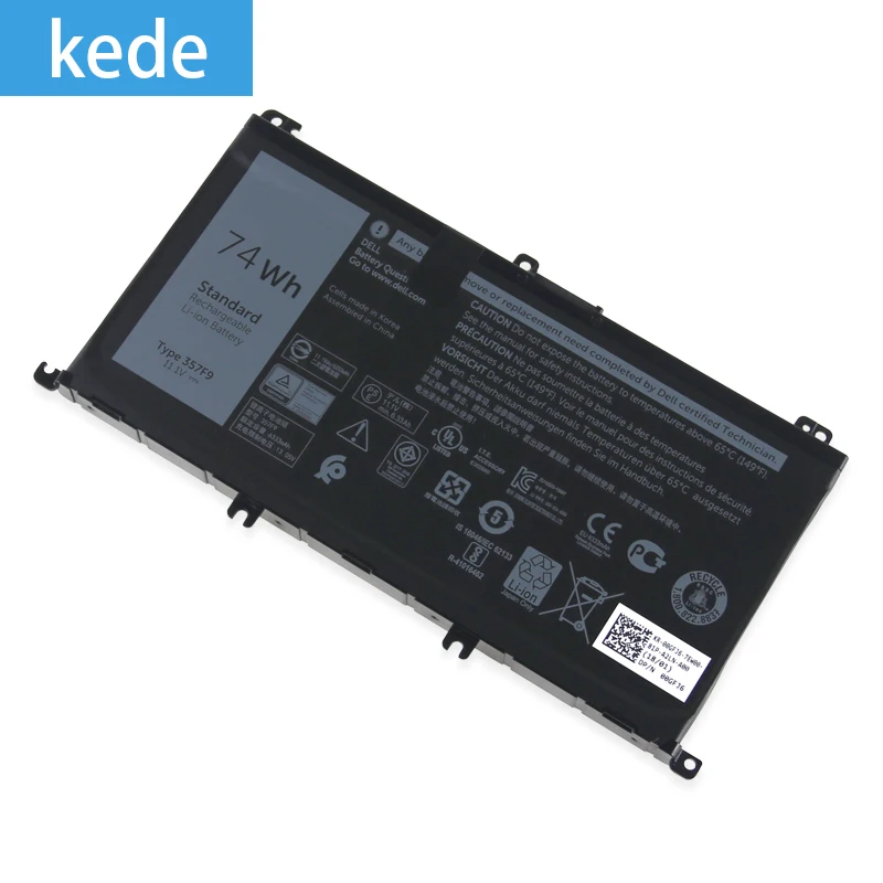 Оригинальный аккумулятор Kede для ноутбука 357F9 Dell Inspiron 15 7559 7000 7566 7567 искусственная
