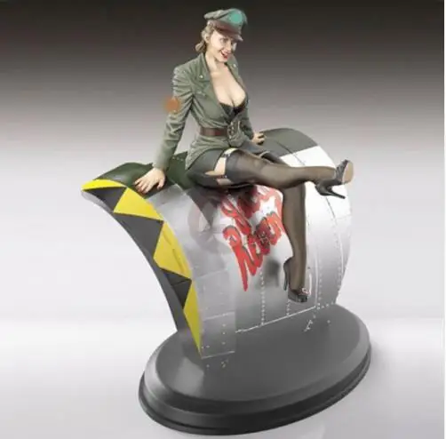 1/35 современная девушка с базой включает 1 и сцена модельная фигурка из смолы