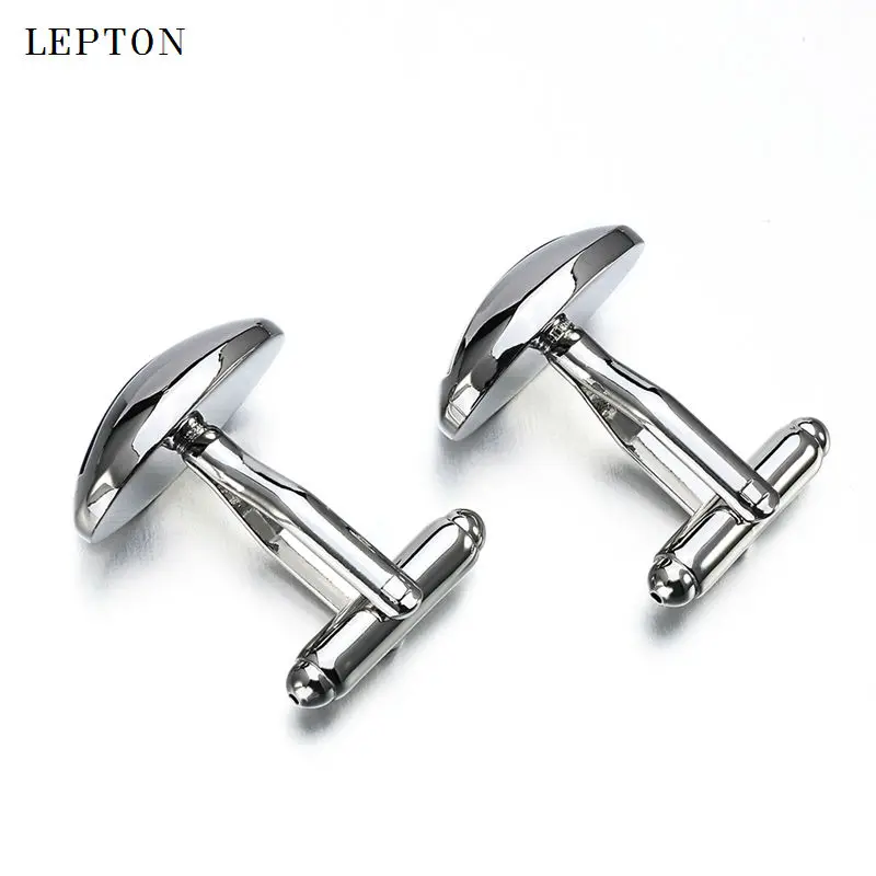 Низкие Роскошные темно синие опаловые запонки для мужчин модные