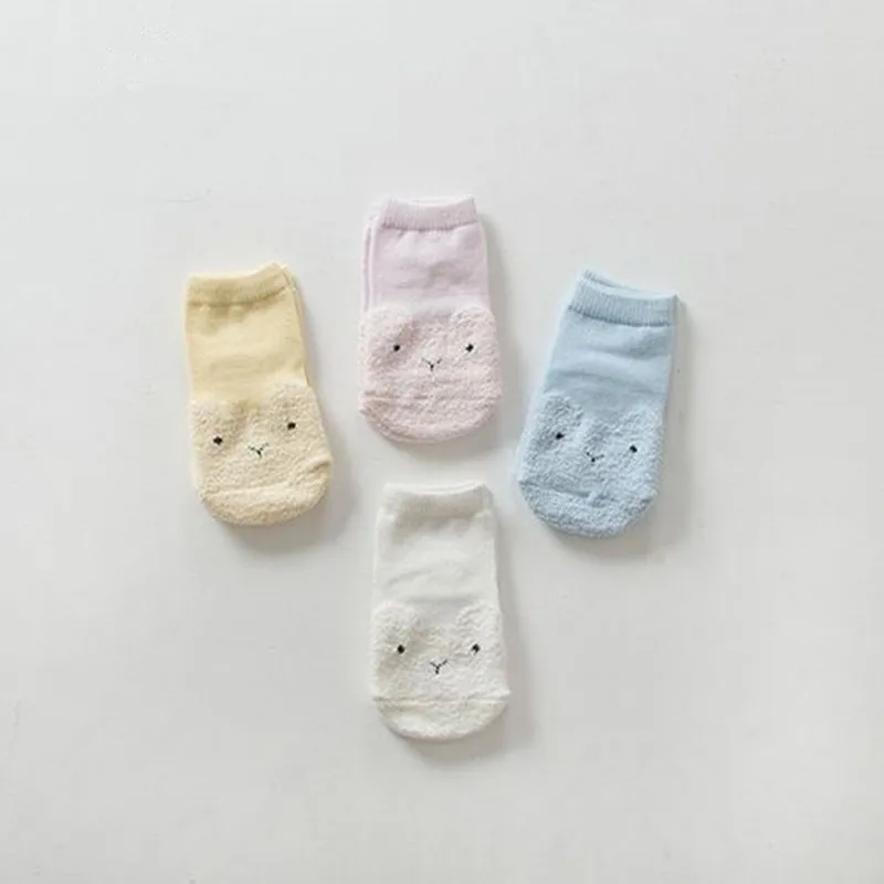 Милые носки для новорожденных нескользящие маленьких девочек Носки из хлопка
