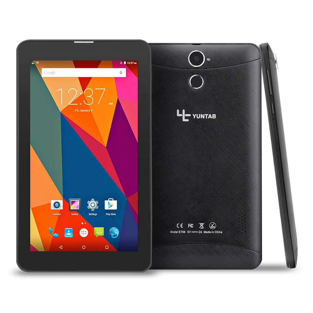 Yuntab 2 цвета 7 дюймов E706 Android 5 1 планшет четырехъядерный емкостный экран 1024*600 с