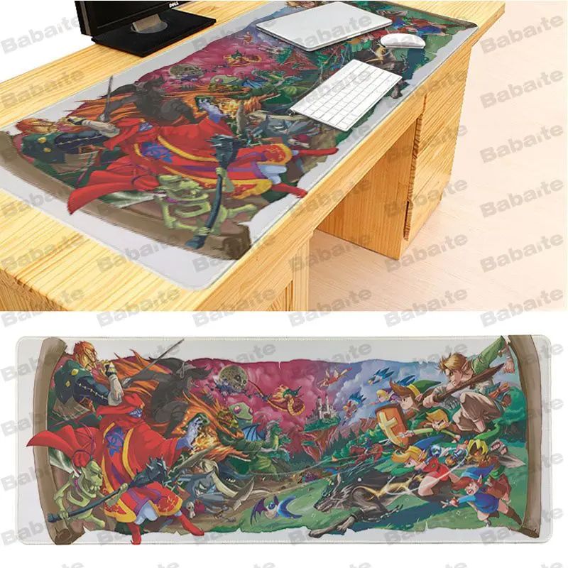 Lock Edge 30X90cm Babaite New Legend of Zelda Ноутбук игровой Lockedge мыши Мышь pad Размеры для 300*900*2 мм и 400*900*2 мм Дизайн Мышь Pad - Цвет: Lock Edge 30X90cm