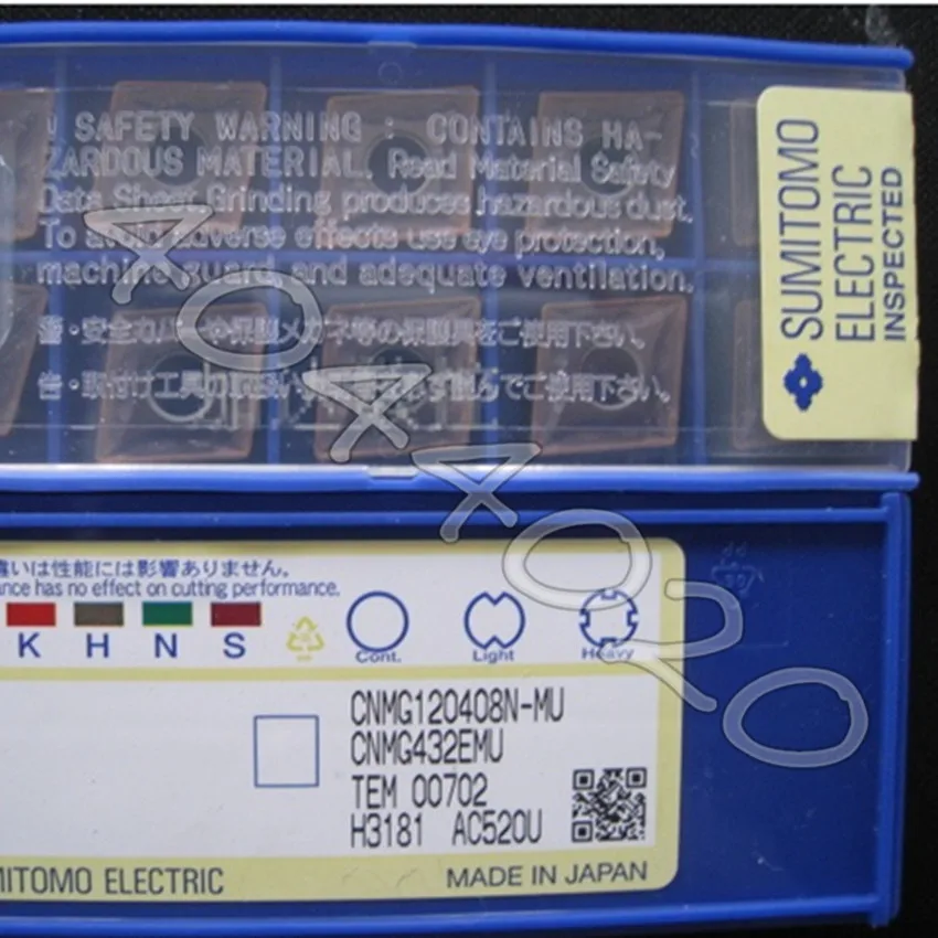 

CNMG120408N-MU AC520U 10pcs/box Sumitomo New original Carbide blade