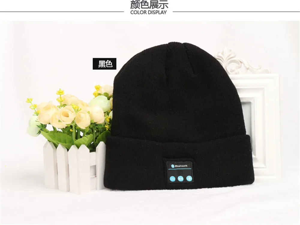 Smart Wearable Bluetooth Hat Earphone outdoor sport Warm Beanie Wireless Music Cap Headphone Headset With Micphone 50pcs/lot | Электроника