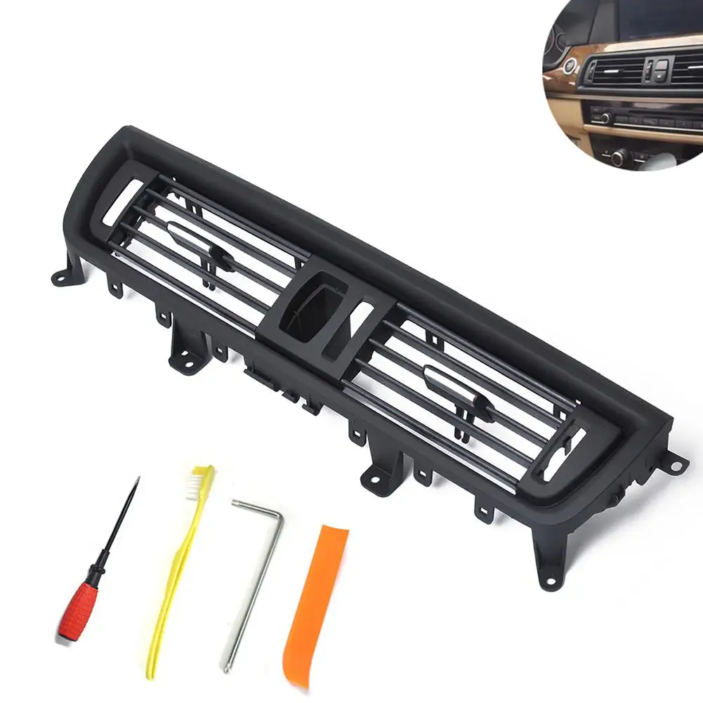 

LumiParty Front Console Grill Dash AC Air Vent Replacement + Installation Tools for BMW 5 Series 523 528 530 64229166885