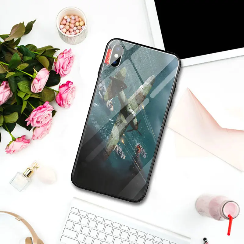 Телефонные чехлы из закаленного стекла для iPhone 5 5S SE X XR XS Max 10 7 6 6s 8 Plus | Мобильные