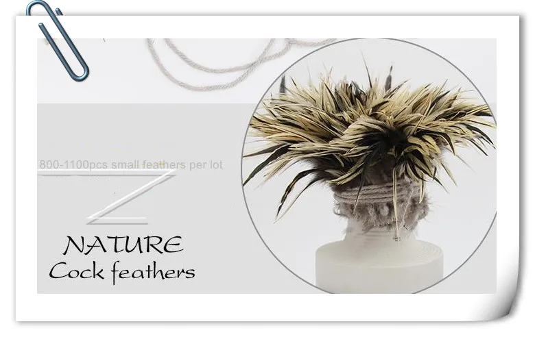 Горячее предложение! Оптовая продажа один пучок натуральные перышки петуха 4-6
