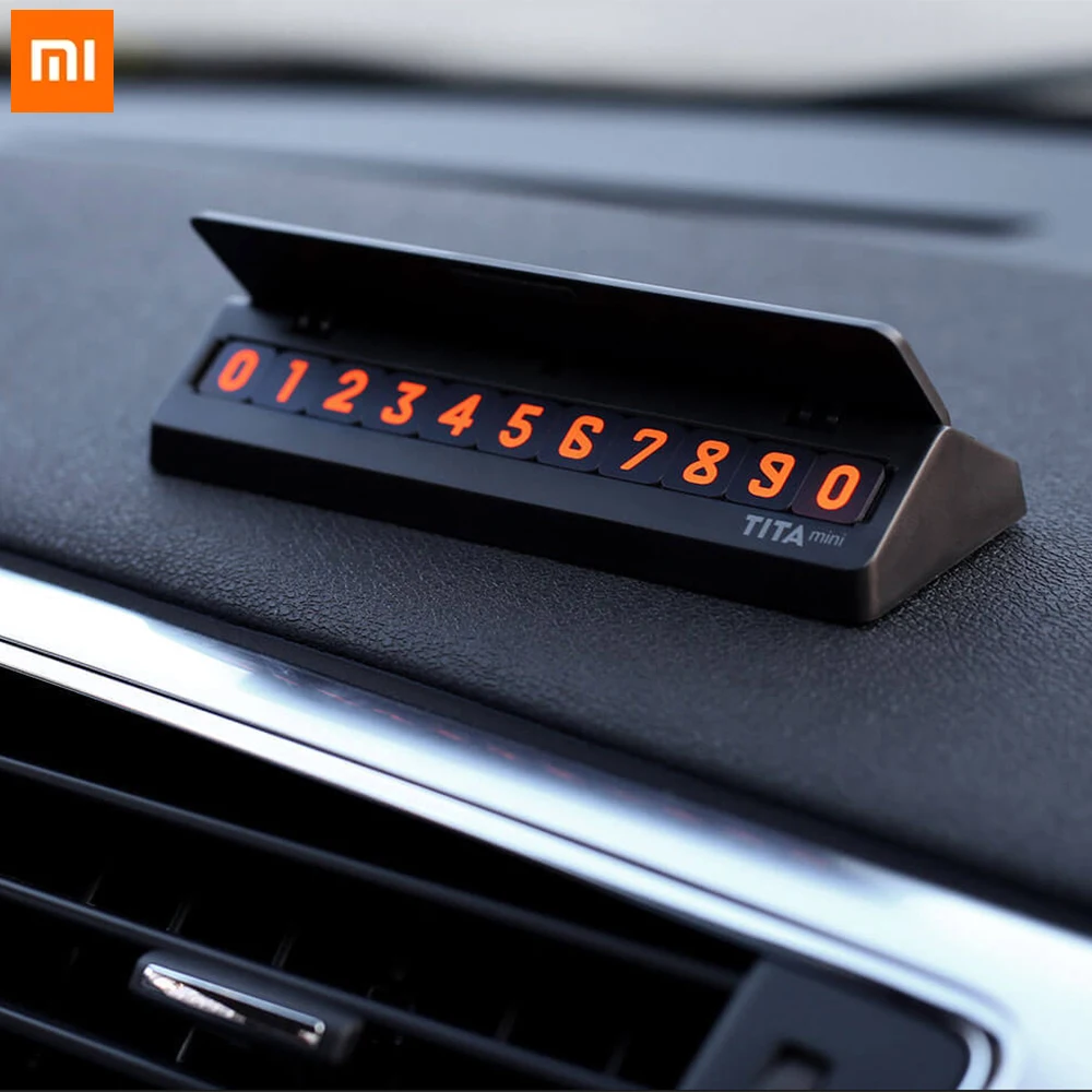 Xiaomi Tita мини временная остановка Знак Парковки номер карты магнитный пластины с