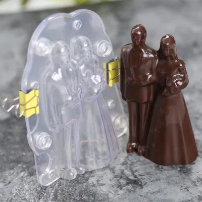 3D шоколадная форма для свадебных влюбленных конфеты Сахарная паста формы