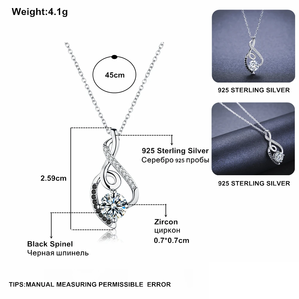 Женское ожерелье из серебра 100% пробы P081|jewelry necklace pendants|jewelry pendantjewelry black |
