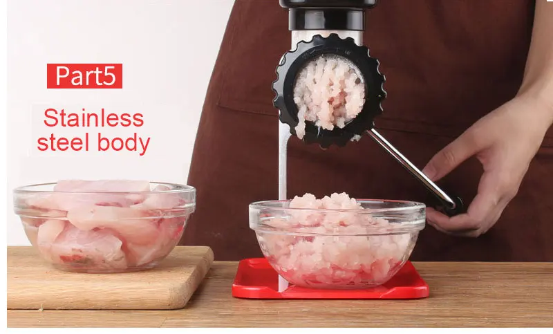 LUCOG мясорубка для дома ручной измельчитель овощей мясорубка для измельчения рыбы кухонная колбасная машина