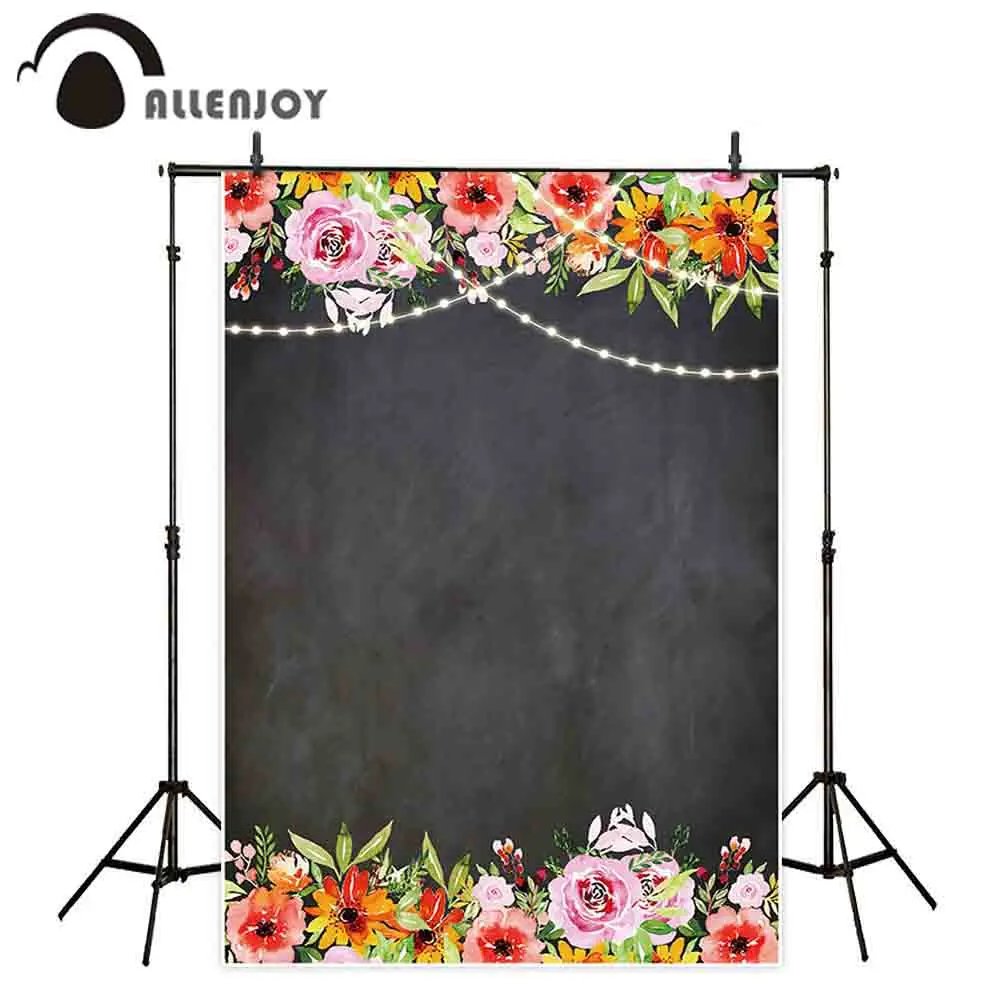 

Allenjoy фон для фотосъемки Свадебные цветы черный вертикальный принцесса фон природа фотосессия реквизит для фотостудии