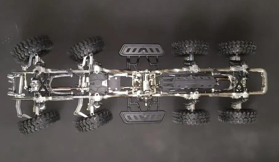 Metal Frame 8x8 1/10 Масштаб RC Rock Cralwer Truck 8x8 RC8WD комплекты кузова и рамы для шасси, военный тягач для Cross Capo AXIAL RC8WD - Цвет: Metal Frame 8x8