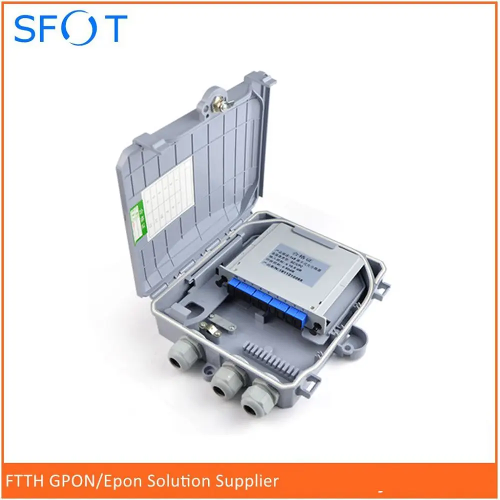 Оптоволоконный инструмент FTTH волоконно оптический терминальный ящик для 1*8 PLC