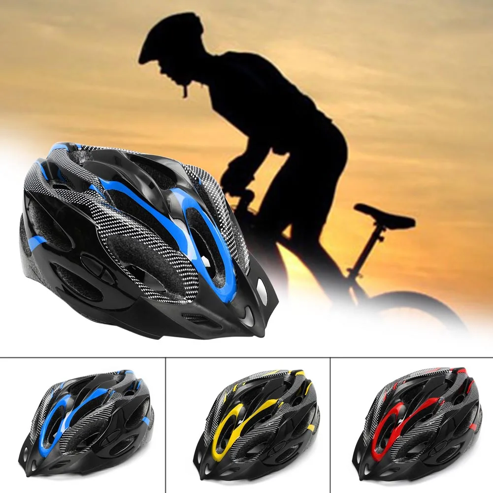 Newly Safety Adjustable Bicycle Bike Adult Helmet Carbon Fibre Cycling Road Mountain Ridding Accessories C55K Sale | Спорт и