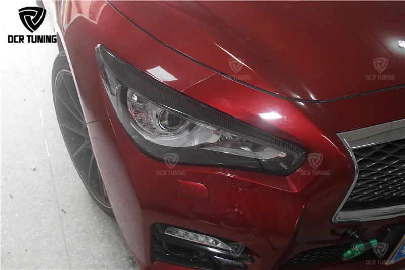 Для Infiniti Q50& Q50S-UP углеродное волокно глаз крышкой сухой карбон для укладки волос