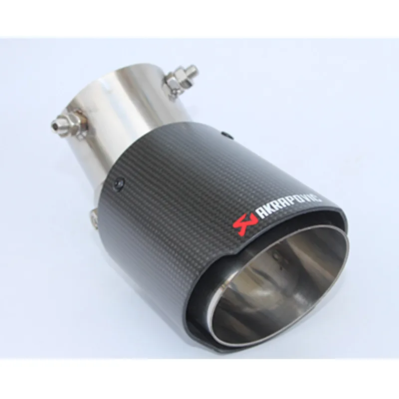 1 шт. универсальные наконечники Akrapovic выхлопная труба из углеродного волокна