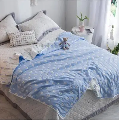 Шестислойное Марлевое одеяло из 100% хлопка бесплатная доставка | Дом и сад