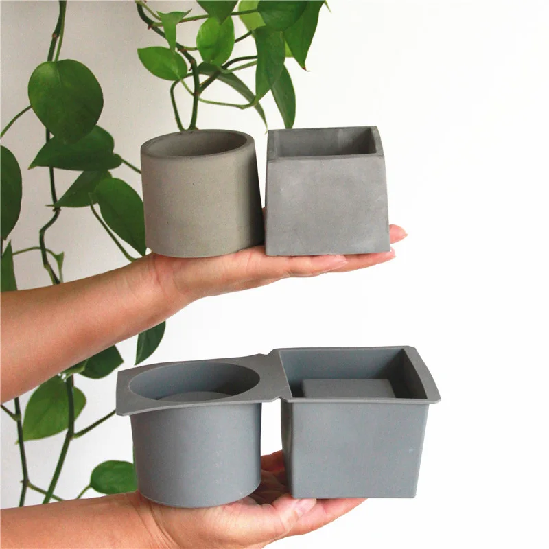 

Формы для бетонного цветочного горшка, цементные формы, форма для горшка для суккулентных растений, форма для бетонного горшка