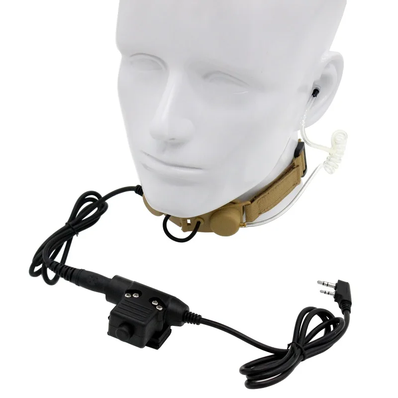Z Тактический горло Mic Z003 Air Tube гарнитура с U94 PTT для двухстороннего радио BaoFeng UV-5R