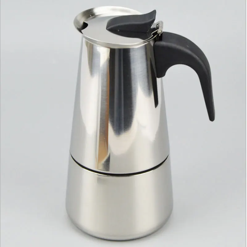 

High Quality 2/4/6/9 Cups Stainless Steel Coffee Maker Moka Pot Espresso Cups Latte Percolator Stove Top Espresso Pot