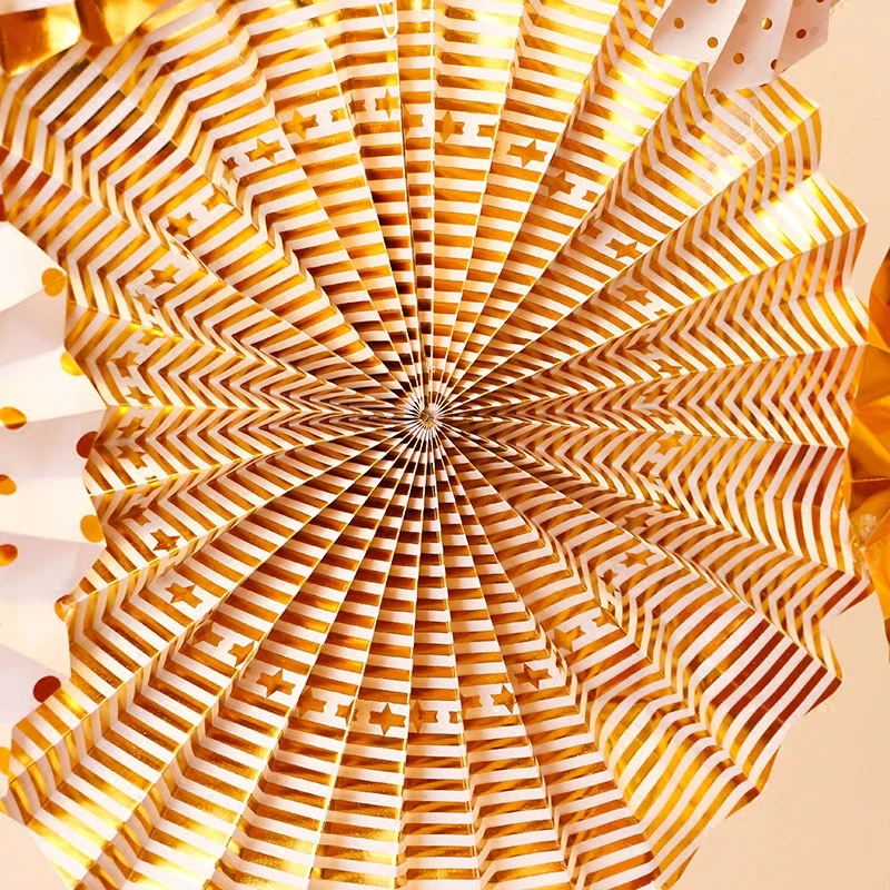 8 шт. золотые и Серебристые вечерние фоны для дня рождения веерный Набор детского