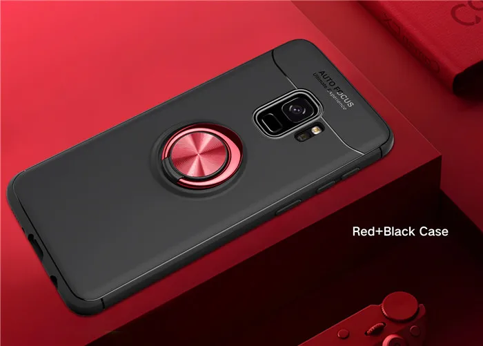 Для Samsung Galaxy S8 плюс S9plus S9 кольцо держатель крышки для J3 J5 J7 J330 J530 J730 мягкий TPU чехол для автомобиля Магнитный чехол для Note 8