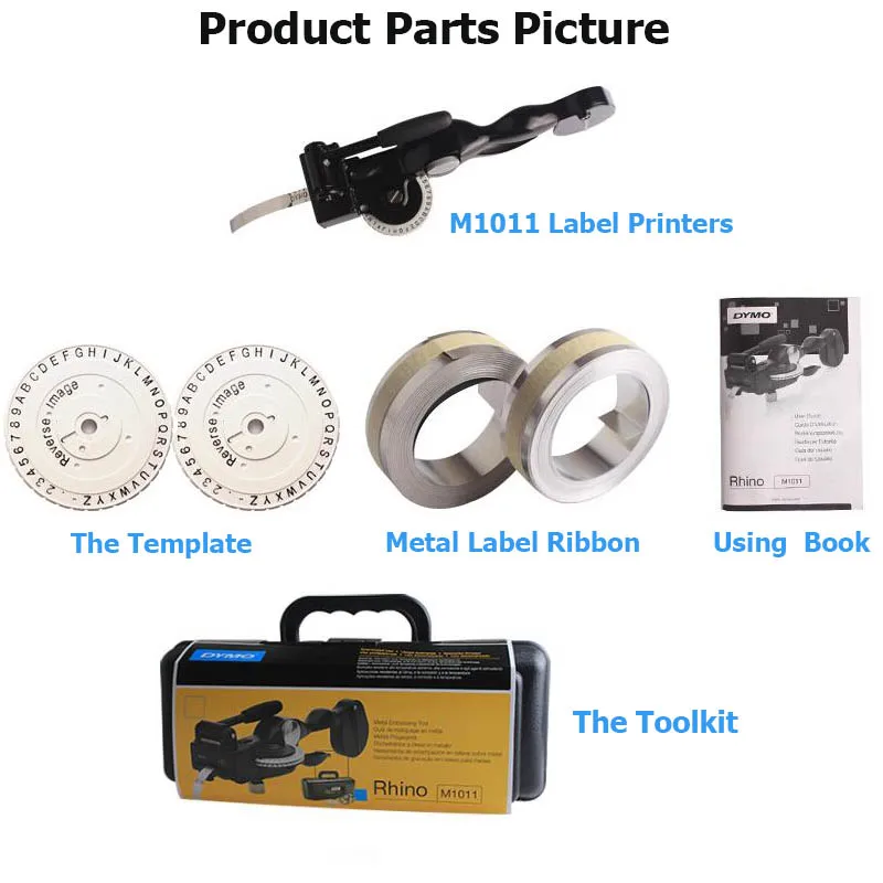 2 шт. Dymo M1011 машина для тиснения этикеток Tapewriter System Kit 35800 31000 32500 алюминиевых и