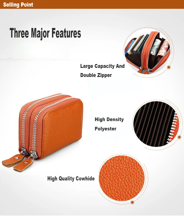 Genuine Leather Women Wallet And card holder Coin Purses Female Small Portomonee Rfid Wallet Lady Purse For Girls Money Bag