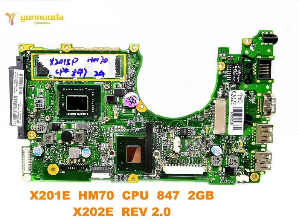 Оригинальная материнская плата для ноутбука ASUS X202E X201E HM70 CPU 847 2 Гб REV 0