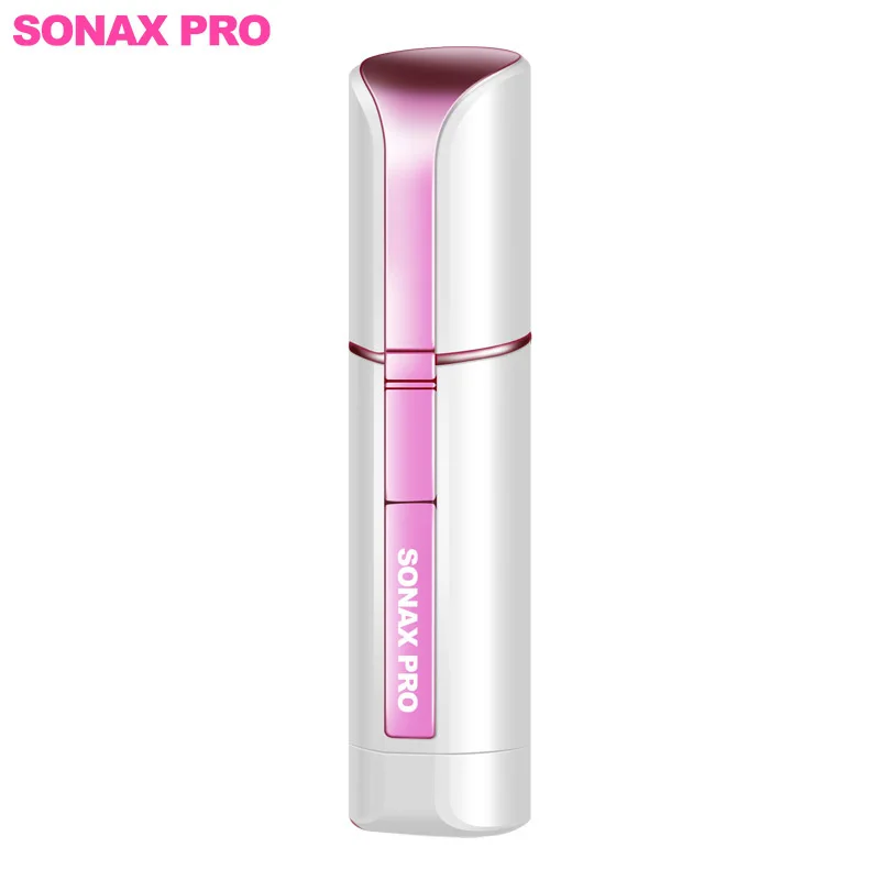 White SONAX PRO портативный триммер электрическая женская помада Бритва для стрижки безболезненный депилятор для бритья лица аккумуляторная батарея Тип - Цвет: White
