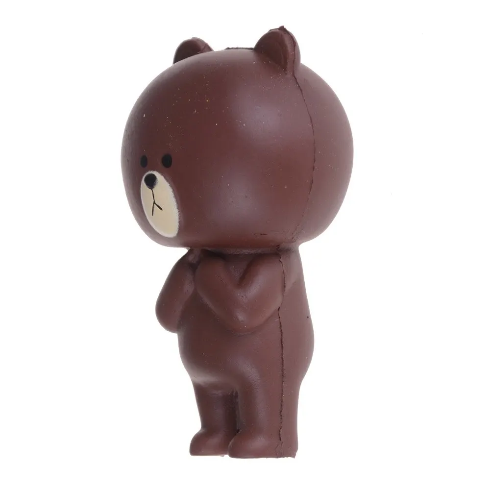 bear Медленно поднимающийся сжимающий эластичный исцеляющий стресс игрушки антистресс игрушки яйцо молоко хлеб собака в банане лицо медведь говно гигантские игрушки - Цвет: bear