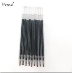 Мм 0,7 мм заправки для Gelpen канцелярские принадлежности черный и 10 шт./компл. синий Гелевая ручка повторная заливка - Цвет графита: 10black