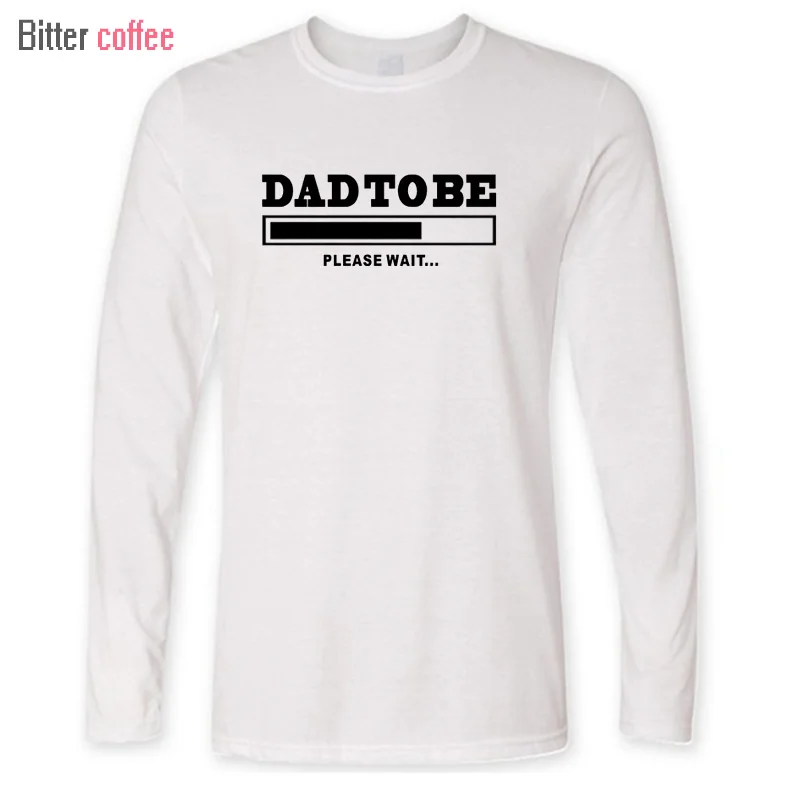 Сезон осень-зима Для папы чтобы быть Забавный ожидает Baby загрузка футболки с