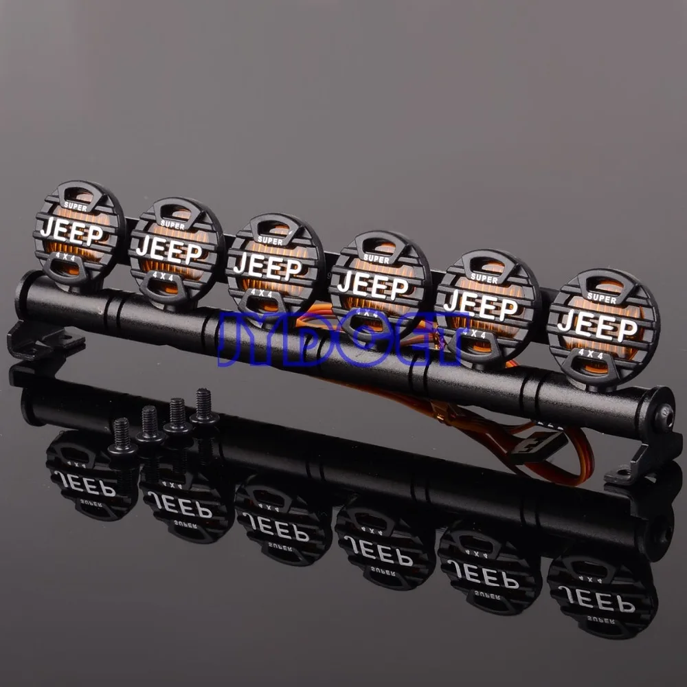 152 мм Многофункциональный светодиодный светильник "JEEP" для RC Crawler Traxxas TRX-4 TRX4 D90 Axial SCX10 90046