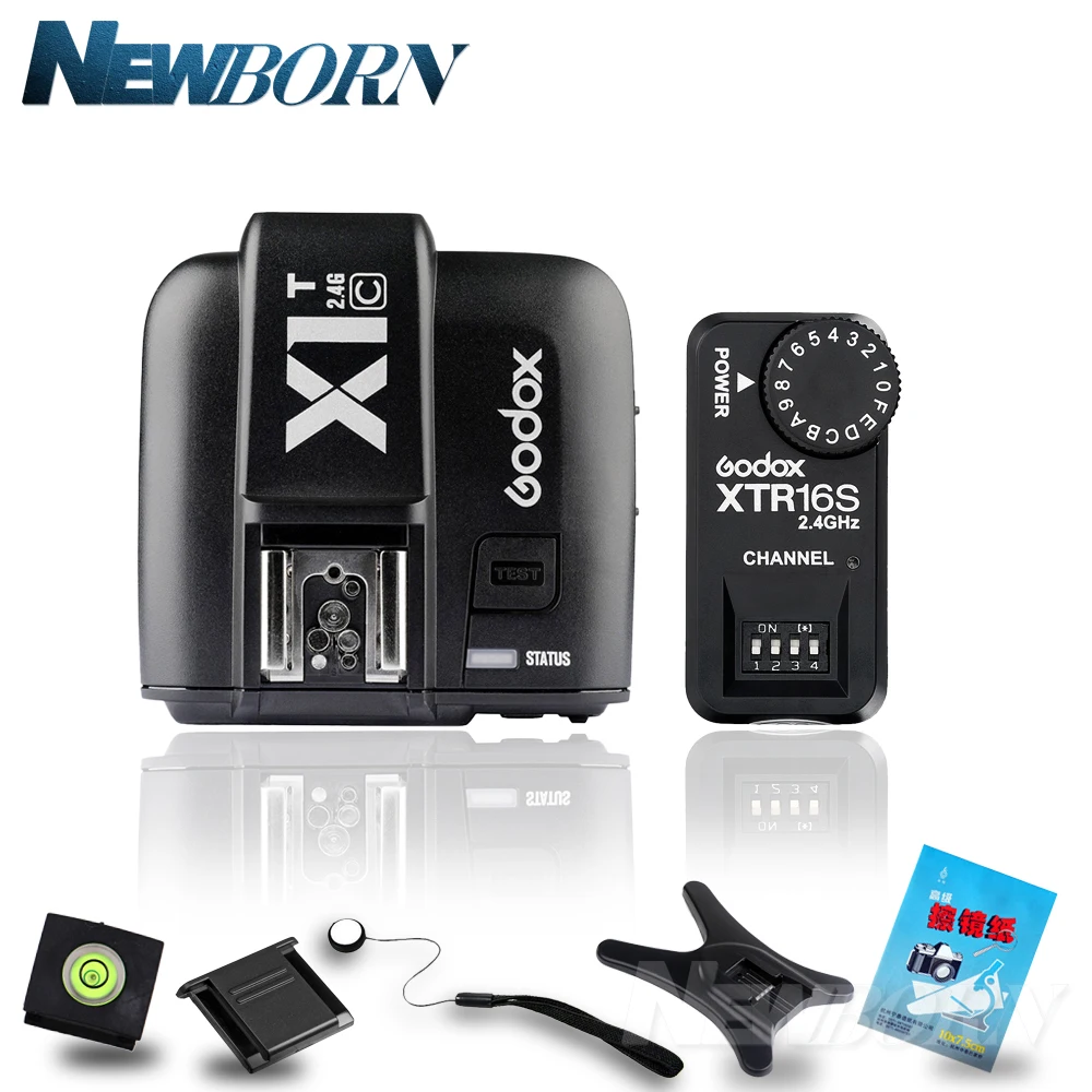 

Godox X1T-C TTL 2.4G Wireless Trigger for Canon +XTR-16S Flash Receiver for V850/V860C/V850II/V860IIC/V860N/V860II-F/V850II-S