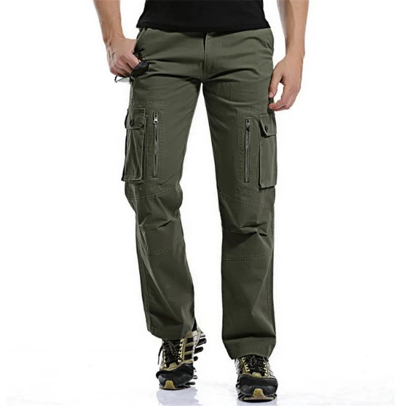 Брюки-карго мужские камуфляжные Хлопковые Штаны для тренировок стиль милитари