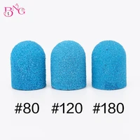 bng 5pcs 1015mm hot sell pink blue nail art sanding caps bands manicure pedicure nail tools file for uv gel acrylic polishing