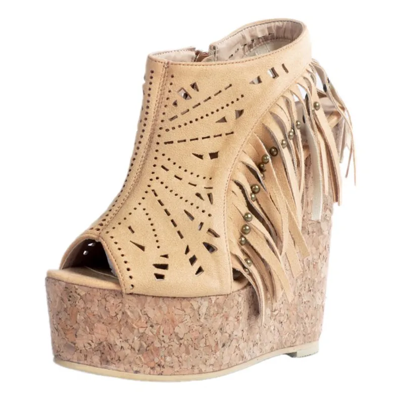 Themostshoes женские босоножки Европа и США Мода богатые стиль с кисточкой 15 см
