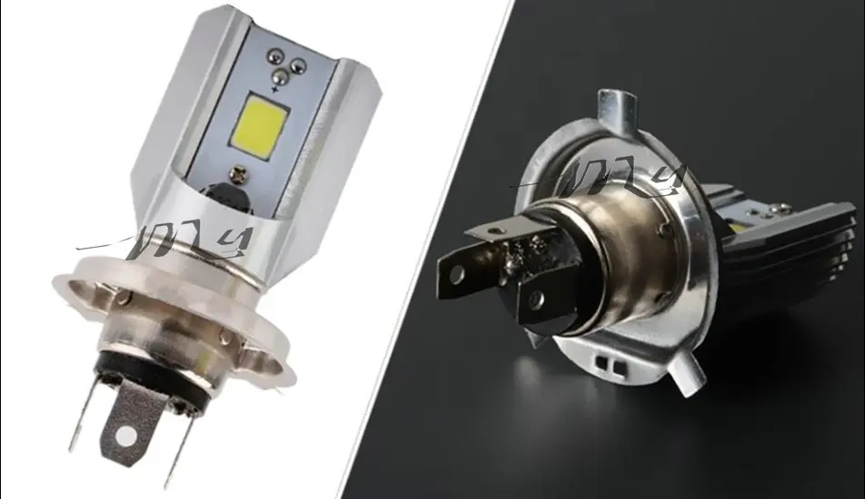 Светодиодные лампы H4 для мотоциклетных фар COB Led 6 80 в 6000 лм H/L лампа скутера ATV