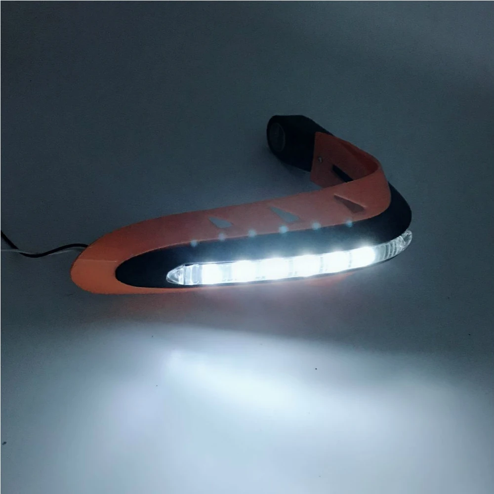 KComfort 1 пара мотоциклов Руль ручные Protector с светодио дный свет рукавицы рука