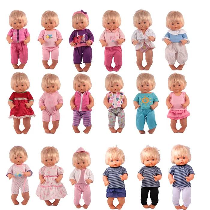 Одежда для кукол подходит 41 см Nenuco Accesorios Nenuco y su Hermanita 15 шт./лот разные стили наряды лучшие DIY игрушки для девочек