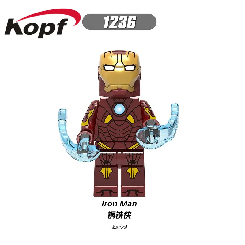 1236 Without Box X0259 Одиночная Распродажа супер герои Мстители 4 эндшпиль Капитан Америка соколиный глаз, Черная Вдова Тор строительные блоки подарок для детей игрушки - Цвет: 1236 Without Box