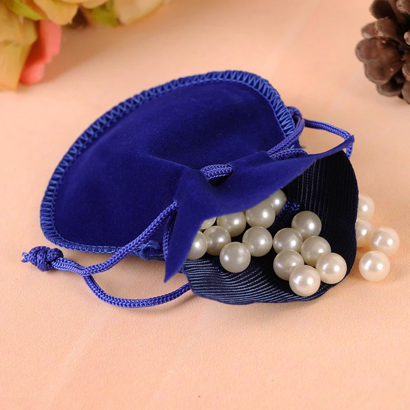 Оптовая продажа дешевые продажи 50 шт./лот 7x9 см Синие Ювелирные сумки и упаковка