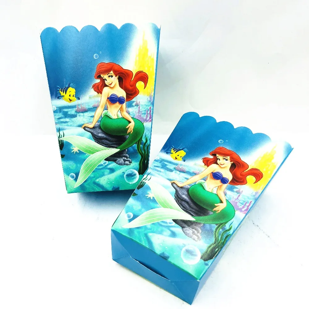 Русалочка попкорн пользу Сумки для День рождения украшения идеи Русалка