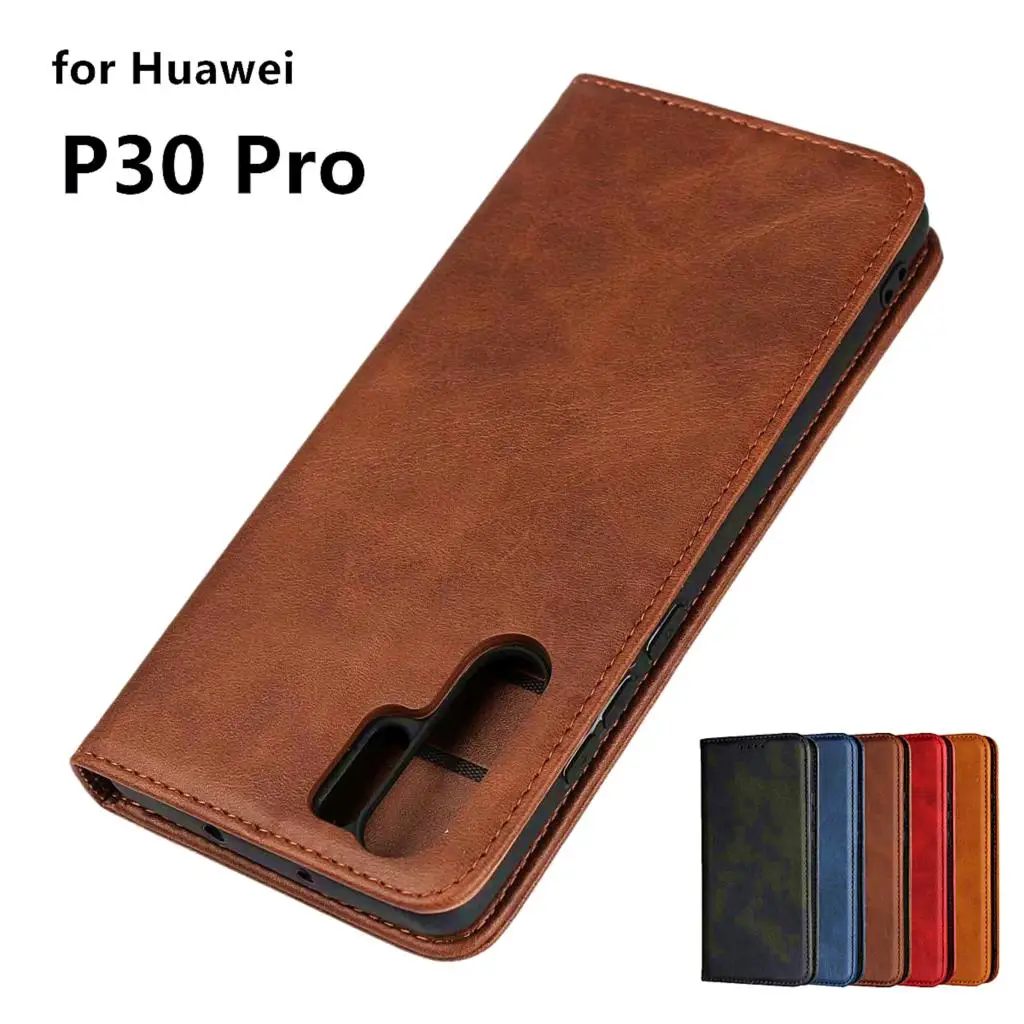 

Leather case For Huawei P30 Pro P30Pro 6.47-inches Flip case card holder Holster Magnetic attraction Cover Case Wallet Case