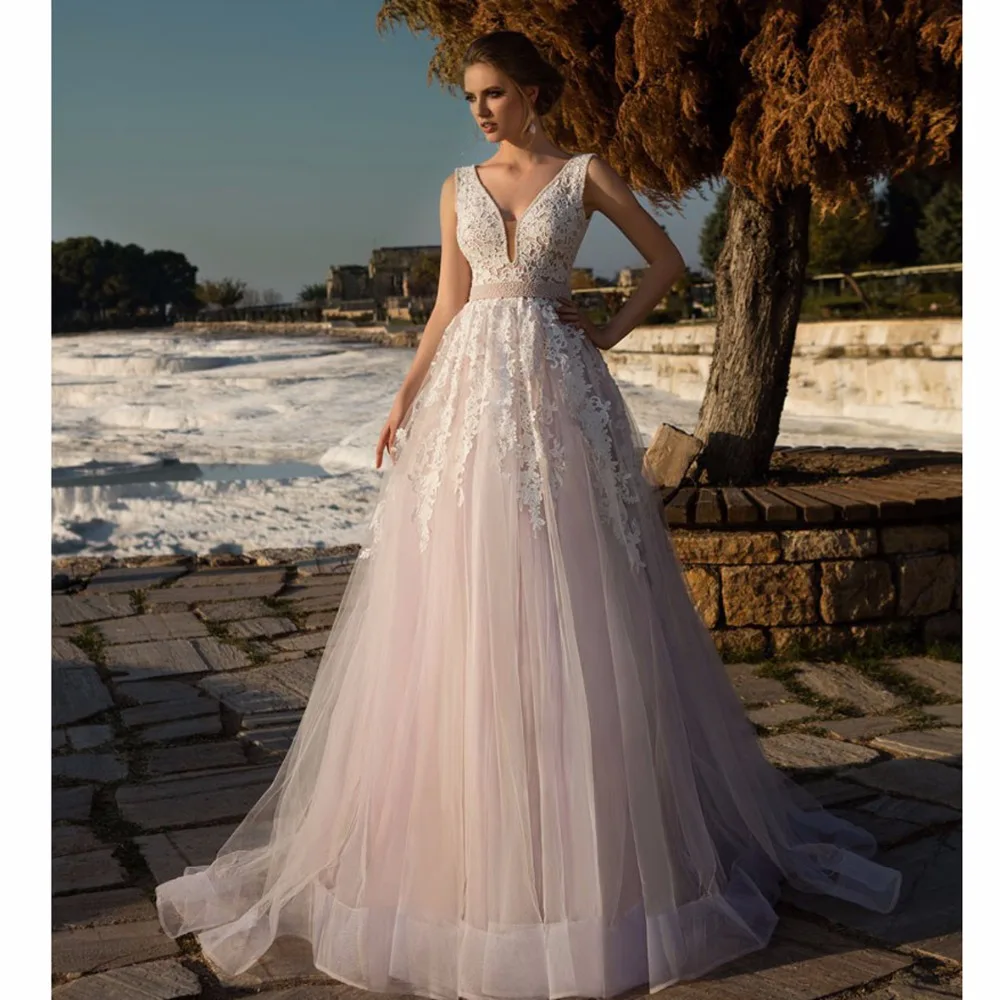 Винтаж Погружаясь V Шеи Аппликация Кружева Из Бисера Жемчуг Рукавов Весна