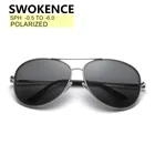 Солнцезащитные очки SWOKENCE с диоптриями от 0 до-6, для мужчин и женщин, поляризационные, для близорукости, F199