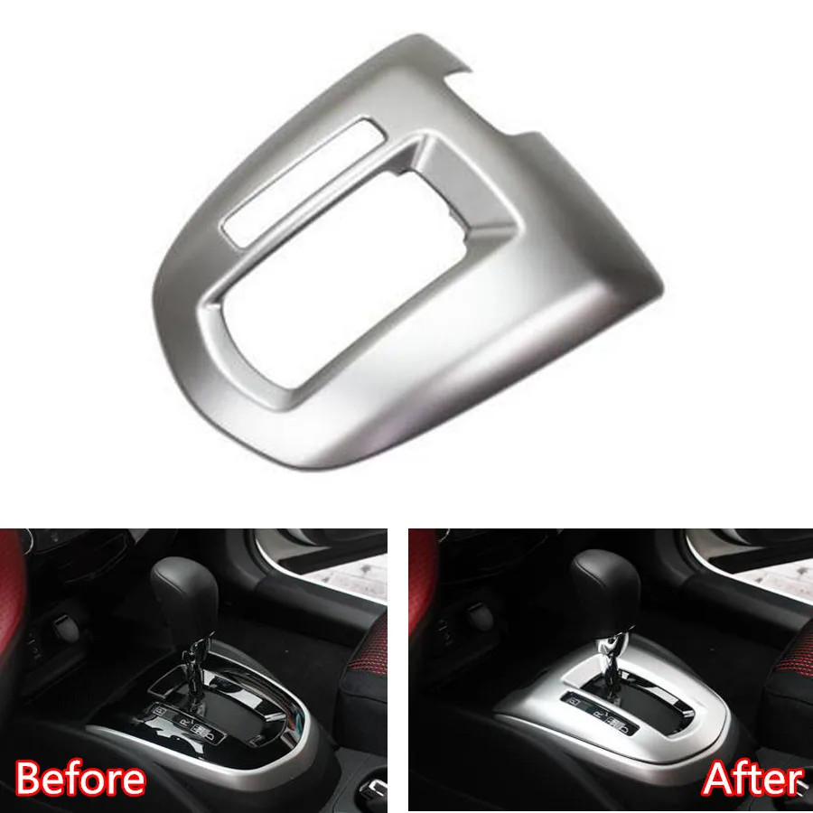 

YAQUICKA Car Gear Shift Panel Frame Cover Granish Trim Styling Sticker Fit For Nissan Qashqai 2016 ABS Matte Silver Accessories