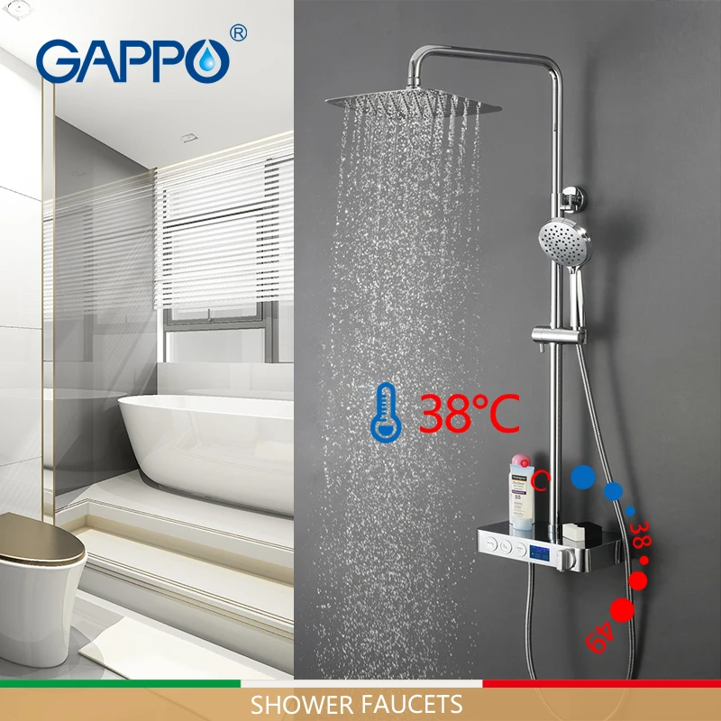 Смесители для душа GAPPO цифровой фотографический кран ванны дождевой душевой